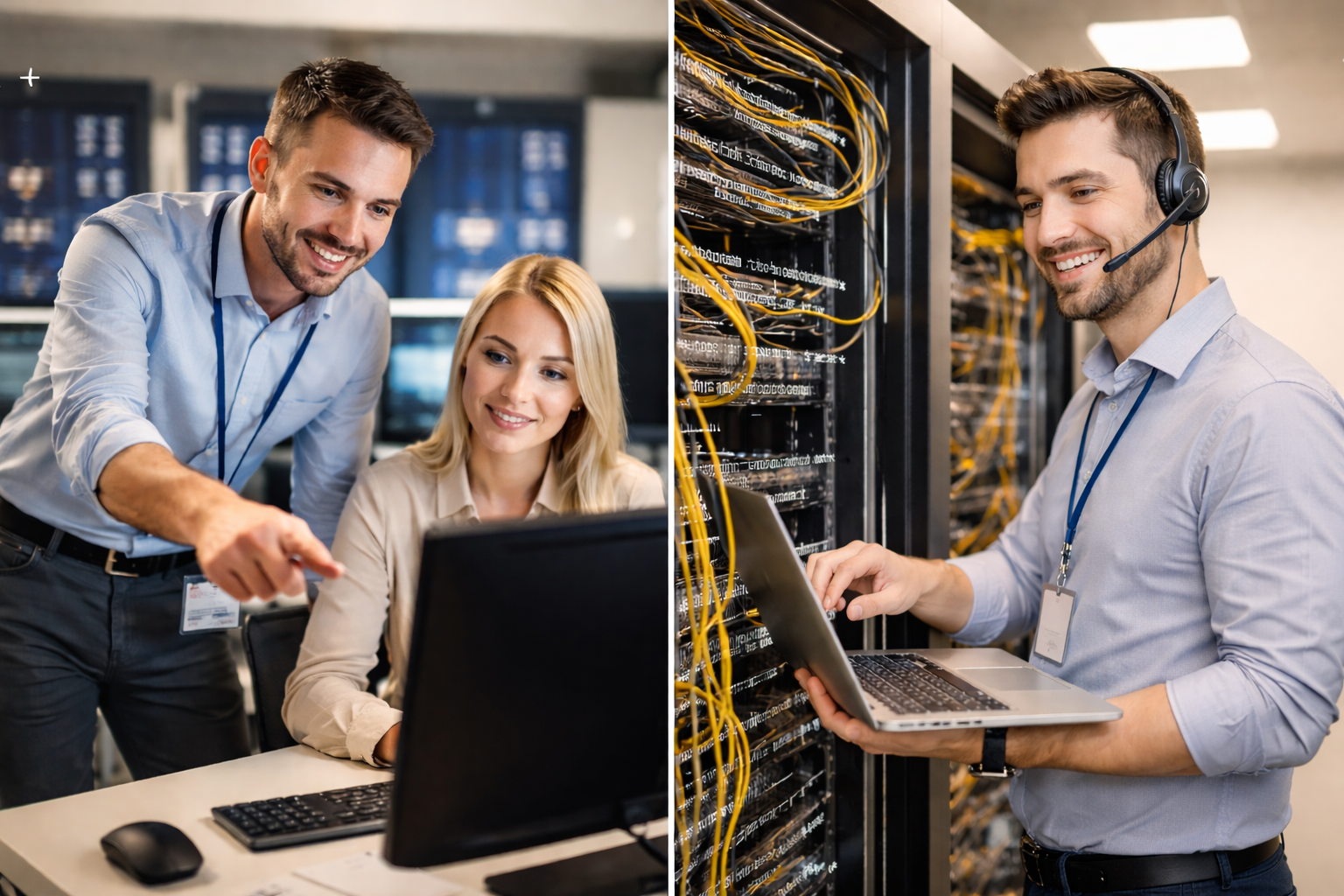 Cima Tech Services IT professionals providing desktop support and server room assistance to Tampa Bay businesses